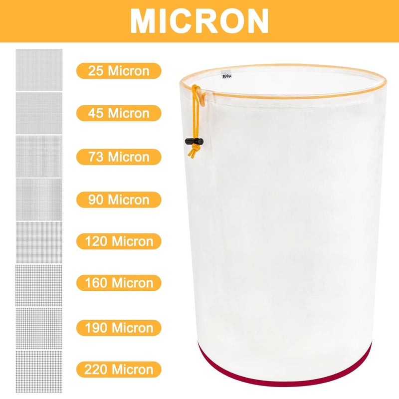 psler 5 Gallon Filter Bag with Filter Screen - Reusable Filter Bag with Opening on Top for Hydroponics Gardening 160 Micron - Image 5